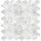 Msi Calacatta Blanco Scallop SAMPLE Polished Marble Mesh-Mounted Mosaic Tile ZOR-MD-0202-SAM - alternate 3